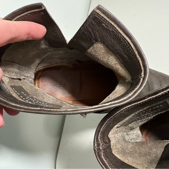 Frye Natalie Short Engineer Boot in Charcoal Size 7.5 - Picture 9 of 10